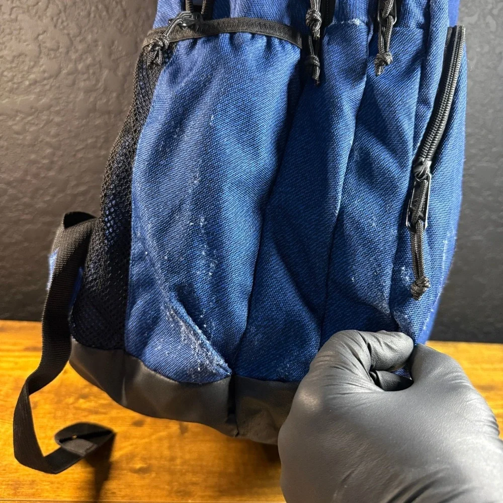 Adidas Prime Blue Polyester Multi-Pocket LoadSpring Backpack Unisex One Size